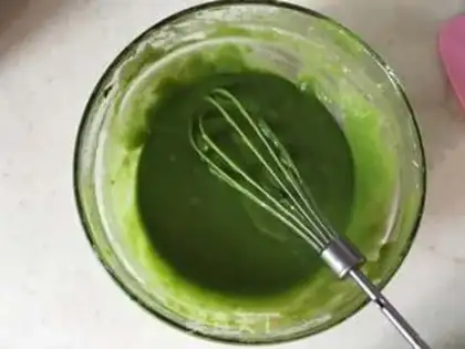 Make A spinach mud cake roll step 6