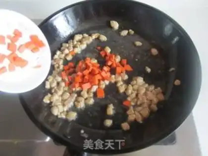 Make Soybeans with white fried meat step 5