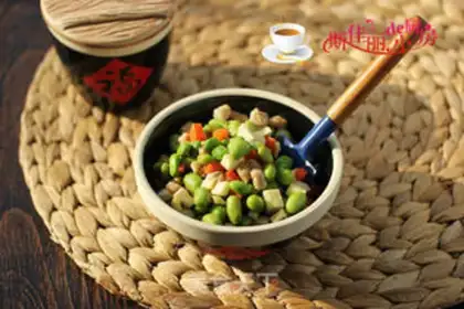 Make Soybeans with white fried meat step 8