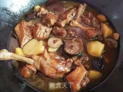 Make Duck and mushroom potatoes step 12