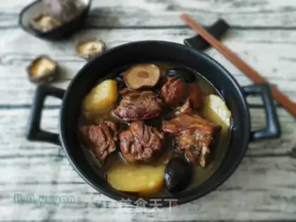 Make Duck and mushroom potatoes step 13