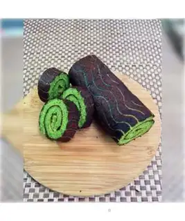 Make Twisted spinach rolls step 18