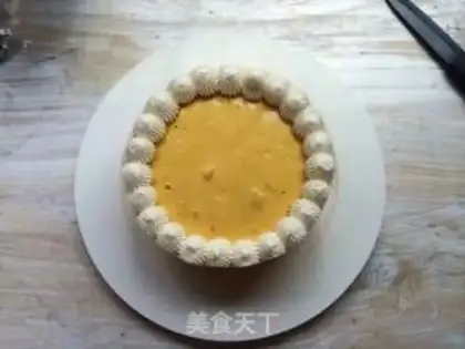 Make Mango heart mousse cake step 27