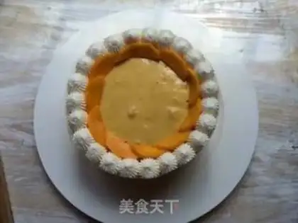 Make Mango heart mousse cake step 28