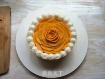 Make Mango heart mousse cake step 29