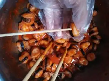 Make New Orleans roasted squid step 3