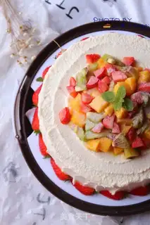 Make A fruit cake step 22