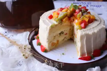 Make A fruit cake step 23