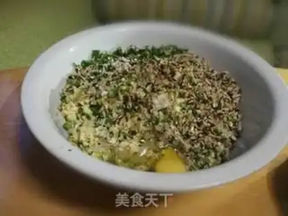 Make Cream eggs dry dumplings step 1