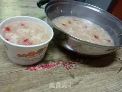 Make Red sugar and eggs and soup step 4