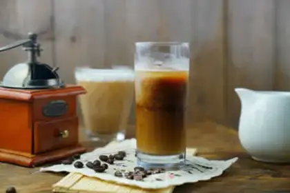 Make Ice latte step 6
