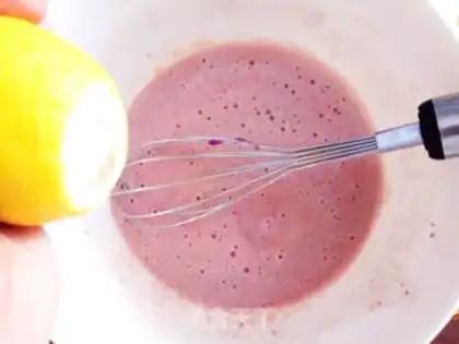 Make Romantic purple caramel Charlotte step 5