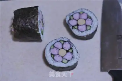 Make Flower sushi step 21
