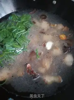 Make Five flowers for tea and mushrooms step 1