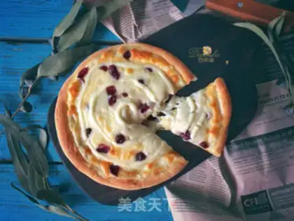 Make The durian cheese pizza step 8