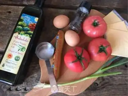 Make Cheese and tomato eggs step 0