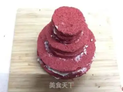 Make Mini-red velvet naked cake step 19