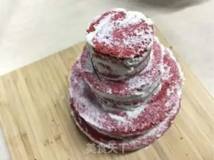 Make Mini-red velvet naked cake step 20