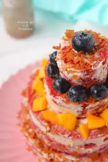Make Mini-red velvet naked cake step 23