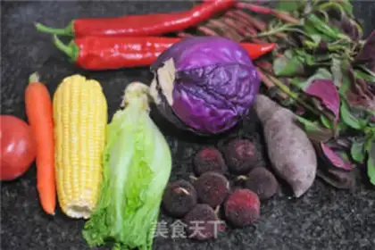 Make Vegetable juice rainbow donuts step 1
