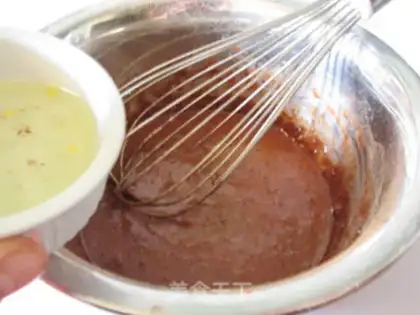Make Chocolate donut cake step 4