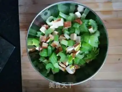 Make Celery with beans step 3