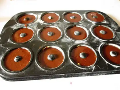 Make Chocolate donut cake step 8