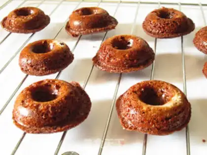 Make Chocolate donut cake step 10