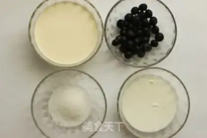 Make Yogurt blueberry ice cream step 0
