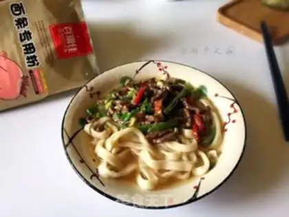Make Beef hand noodles step 16