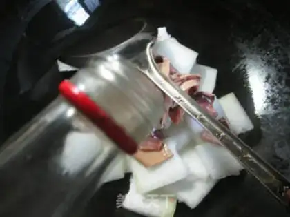 Make Squid soup step 1