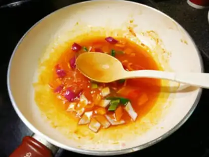 Make No-fried sweet acid step 6