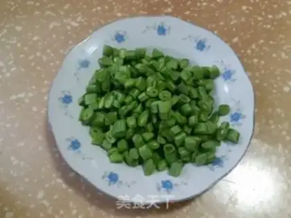 Make Tofu makes four season beans step 1