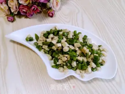 Make Tofu makes four season beans step 6