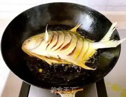 Make Dry-burned fish step 2
