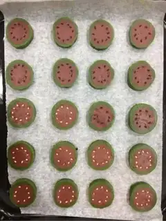 Make Silly watermelon crackers step 10