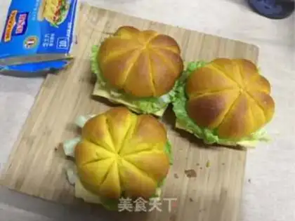 Make Pumpkin burger step 22