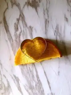 Make A cake with a heart step 0