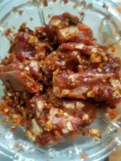 Make Scrambled rice evaporating ribs step 0