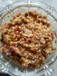 Make Scrambled rice evaporating ribs step 2