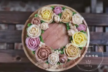 Make A bouquet cake step 22