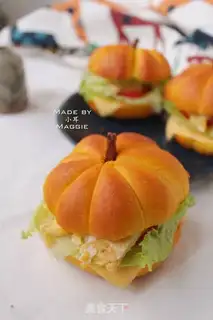 Make Pumpkin burger step 25