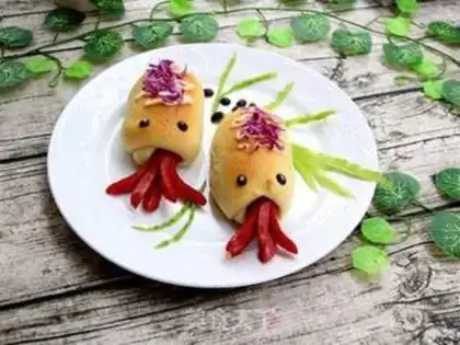 Make octopus bread step 11