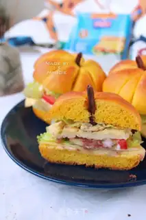 Make Pumpkin burger step 26