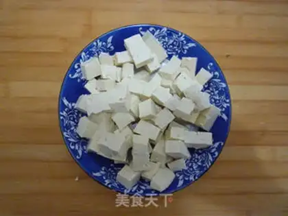 Make Puffed rice for mushroom tofu step 2