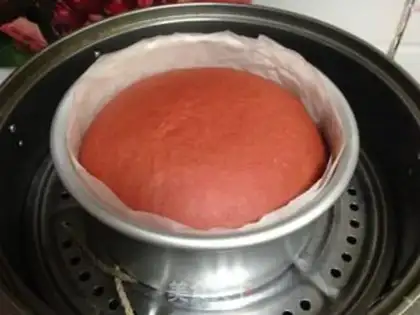 Make Chinese red steamed bread step 13
