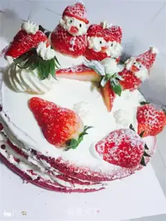 Make Red velvet naked cake step 8