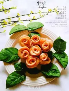 Make Pink roses step 13