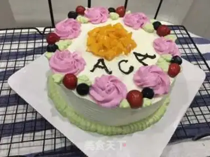 Make Rose vortex cake step 23