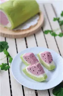Make Watermelon cake rolls step 28